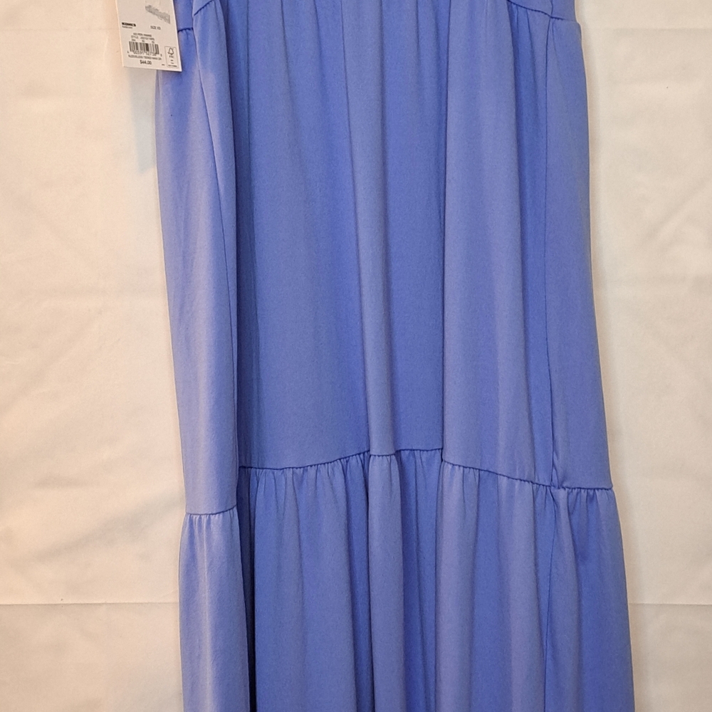 SO Little Beach Cover Up Maxi Dress Baby Blue Ocean Color Tier w/ Straps XS NWT - Picture 9 of 10